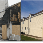 before and after fire damage home renovations