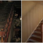 before and after fire damage stair renovations